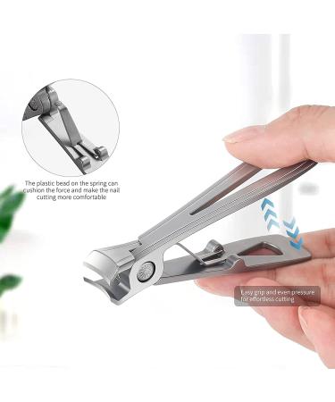 SVAASA Nail Clippers Heavy Duty Nail Cutter Toenail Clipper for Thick Nails with Metal Nail File - Buy Online on GoSupps.com