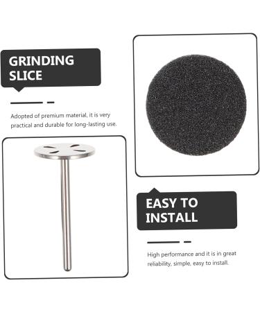 Healeved 2 Sets Nail Polishing Sheets Sandpaper Discs Nails Sandpaper Metal Shaft Nail Drill Bit Electric Grinding Accessories Electric Tool Foot Stainless Steel Nail File Grinding Feet - Buy Online on GoSupps.com