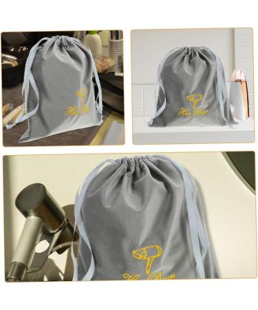 Beatifufu Hair Dryer Bag 2pcs Hair Dryer Storage Bag Travel Hair Dryer Drawstring Storage Bag Carry Bag Classic Blow Dryer Bag 30.00X25.00X0.50CM Grey - Buy Online on GoSupps.com