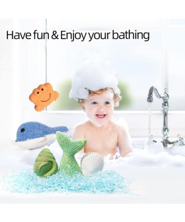 Organic Mermaid Bath Bomb Gift Set - Handmade Shower Bombs for Kids, Teens, Women - Individually Wrapped, Multi-Colored - Birthday or Thank You Gift - Buy Online on GoSupps.com