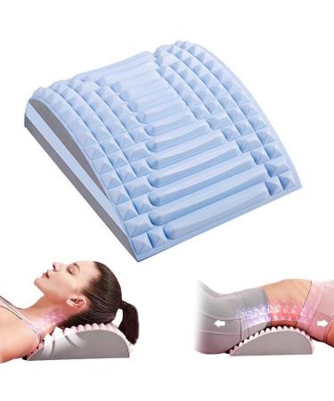 2023 neck and back back nacks for pain relief in the lower back multi-level adjustable spinal board lumbar spine calming device for herniated disc sciatica blue
