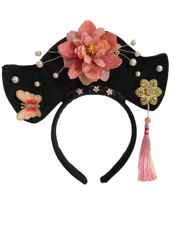 amangul Chinese Style Ancient Princess Shape Headband Cosplay Headwear for Woman Girls Taking Photo -slip Hairband(Niu Co Lu Pk)