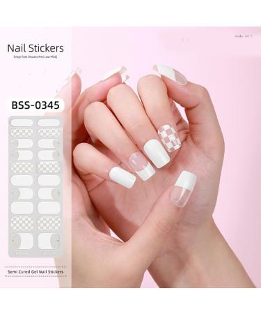 Ruarby Coffin/Square Press on Nail Rhinestones French Fake Nails Acrylic False Nails Artificial Nails Glues on Nail for Womens BY85 - Buy Online on GoSupps.com