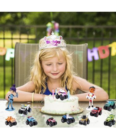 12PCS Monster Truck Mini Figures Monster Truck Cake Toppers Cake Decoration Mini Monster Truck Figures Set for Boys Girls Birthday Party Babay Showers Celebration Supplies - Buy Online on GoSupps.com