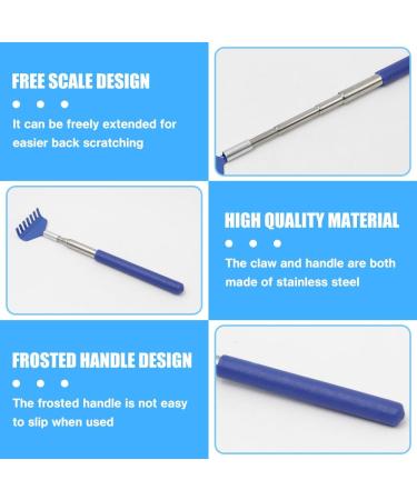 Buy Keboyoe Extendable Back Scratcher - 5 Pieces Stainless Steel Telescopic Handheld Scratchers Portable 20cm to 68cm for Home & Office - Buy Online on GoSupps.com