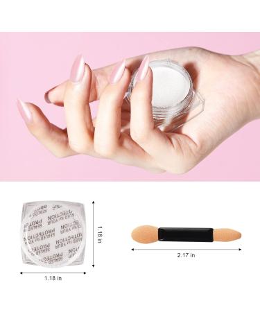 Buy Artdone Chrome Nail Powder Kit - White & Red Pearl Iridescent Aurora Metallic Glitter for Nail Art & Resin Crafts - Perfect Pearlescent Mermaid Pigment Effect - Buy Online on GoSupps.com
