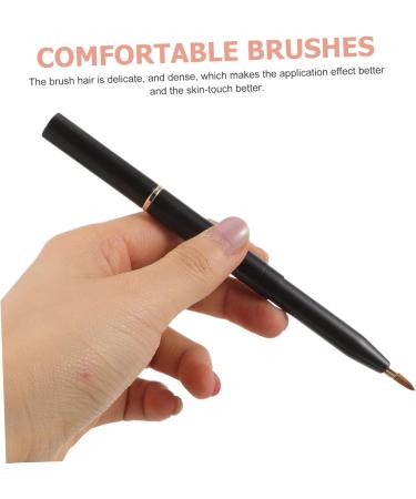 minkissy Lipstick Applicator Lip Gloss Dual End Eyeshadow Makeup Brush Lipstick Wands Mascara Brush Wands Individual Spectrum Miss Portable Artificial Fiber Telescopic Brush - Buy Online on GoSupps.com