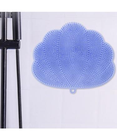 Shop Durable Blue Shower Foot Massager & Wall-Mounted Back Scrubber - Suction Cup Design Easy to Use 30 x 25.5 cm - Buy Online on GoSupps.com