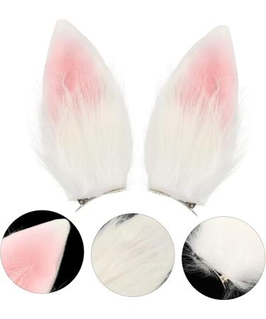 minkissy 1 Pair Bunny Ear Hair Clip Bunny Ears Hairpin Bunny Accessories for Women Rabbit Ear Prop Costume Accessory Barrettes for Girls Rabbit Cosplay Prop Accessory Dress Prom Plush Miss - Buy Online on GoSupps.com