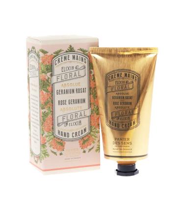 Panier des Sens - Hand Cream for Dry Cracked Hands and Skin   Rose Geranium Hand Lotion  Moisturizer  Mask - With Olive and Almond Oil - Made in France 96% Natural Ingredients - 2.6floz/75ml - Buy Online on GoSupps.com