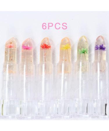 BINGBRUSH 6 Pcs Color Changing Lipstick - Long Lasting Crystal Flower Lip Balm & Tint | Magic Moisturizer Matte Makeup - Buy Online on GoSupps.com