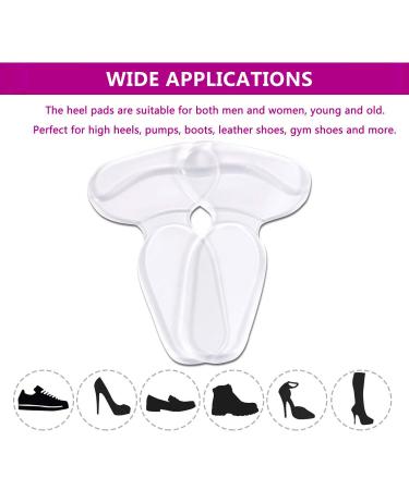 FOCONEE Heel Grips - Silicone Cushion Inserts for High Heels - Anti-Slip Foot Insoles - Back of Heel Protectors - 3 Pairs - Buy Online on GoSupps.com