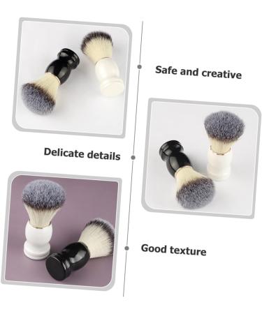 Angoily 4-Piece Manual Shaving Brush Set | Hairdressing & Grooming Tools for Men | Premium Wooden Handle Accessories & Cleaning Brushes - Buy Online on GoSupps.com