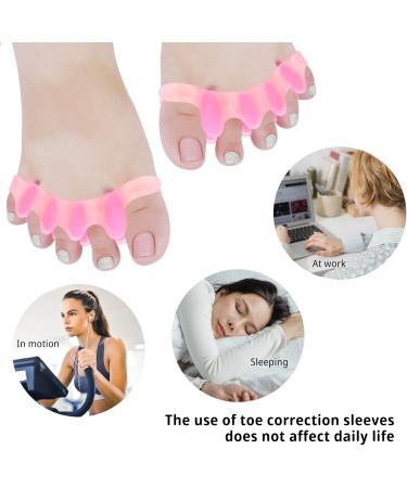 Soft Gel Toe Separator - 2 Pairs | Toe Spacers for Overlapping Toes & Hallux Valgus Correction - White - Buy Online on GoSupps.com