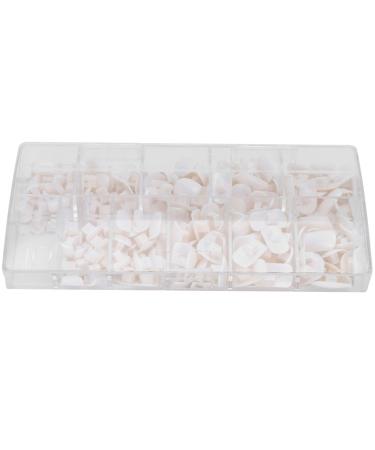 Practice hand nail tip practice hand nail tip large amount of very suitable for home salon shop(white)