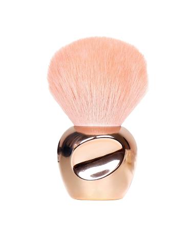 Premium Powder Brush - Makeup Face Brush for Blush & Bronzer | Soft Plush Fibers | Ideal for Loose & Pressed Powders - Gold - Buy Online on GoSupps.com
