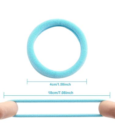Yedtreg Hair Bands for Girls 30 Pack Soft Hair Ties No Damage for Women Seamless Hair Bobbles for Thick Curly Hair Strong Elastic Ponytail Holders Hair Accessories (Multi-Colour) - Buy Online on GoSupps.com