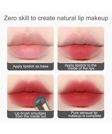 Portable Lip Brush Set - 2 Pcs Lipstick Applicator for Women & Girls | Makeup Brush Tools for Lip Gloss - Buy Online on GoSupps.com