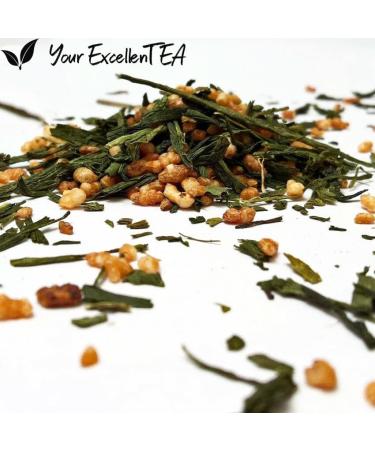 Genmaicha Brown Rice Sencha Green Loose Leaf Tea - 100g | Your ExcellenTEA - Buy Online on GoSupps.com