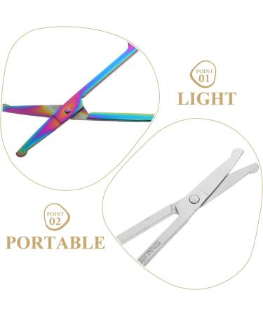 Mipcase 4 Pcs Nose Hair & Ear Hair Cutter - Stainless Steel Eyelash & Eyebrow Clippers - Safe & Colorful Grooming Tools for Men - International Shipping Available - Buy Online on GoSupps.com