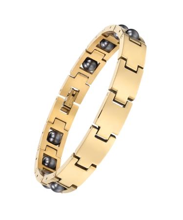 Women's Anti-Stress Magnetic Therapy Bracelet (Gold)