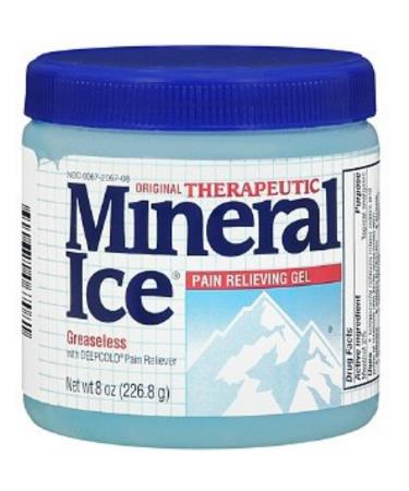 Mineral Ice Cool Greaseless Pain Reliever 8 oz (Quantity of 4)