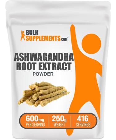 BULKSUPPLEMENTS.COM Ashwagandha Root Extract Powder - Ashwagandha Supplement - Ashwagandha Powder - Ashwagandha Extract - Ashwagandha Root Powder - 450mg per Servings (250 Grams - 8.8 oz) 8.81 Ounce (Pack of 1) - Buy Online on GoSupps.com
