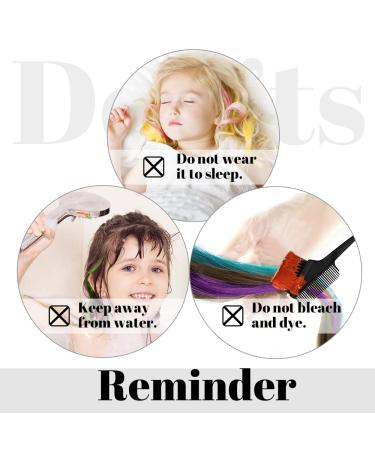 Dreamlover Kids Colored Hair Extensions: Rainbow Clip-ins for Crazy Hair Day - 24 Pieces - Buy Online on GoSupps.com