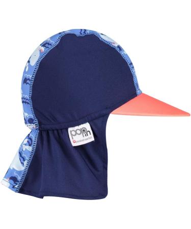 Pop-in Peaked Sun Hat 2XL Whale - UV Protection for Maximum Coverage - Buy Online on GoSupps.com