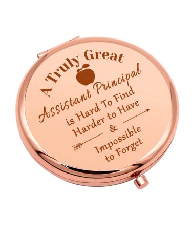 Assistant Principal Appreciation Gift Compact Makeup Mirror Assistant Principal Gifts Farewell Gift for Women Thank You Gifts Folding Makeup Mirror Retirement Graduation Gifts