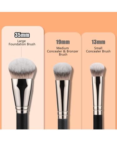 TEOYALL Flat Angled Foundation Brush | Large Dense Kabuki Brush for Liquid Cream & Powder Makeup - Best for Flawless Base Application - Buy Online on GoSupps.com