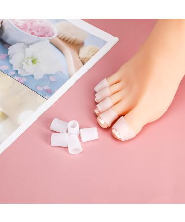 Rosenice Gel Toe Caps for Pain Relief - 5 Pairs (White) | Comfort & Support | International Shipping - Buy Online on GoSupps.com
