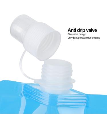 Soft Water Bottle Ecofriendly PE Portable Foldable Water Bottle for Travel Blue - Buy Online on GoSupps.com