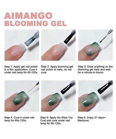 Vishine Blooming Gel Nail Polish - 15ml Clear UV LED Blossom Gel for Marble, Watercolor & Floral Print Manicures - Buy Online on GoSupps.com