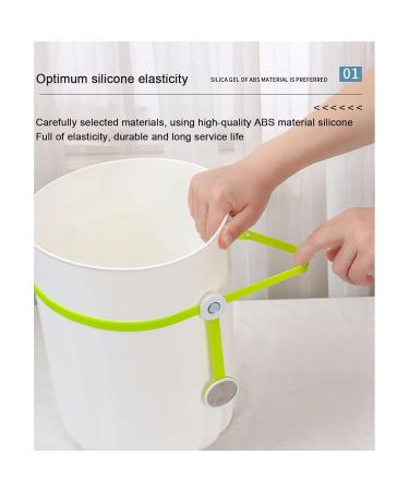 4pcs Magnetic Trash Bag Clips Adjustable Kitchen Garbage Rubber Band The Strong Magnetic Buckle Ensures The Trash Can Liner Stays in Place with All Types of Trash Cans and Garbage Bags - Buy Online on GoSupps.com