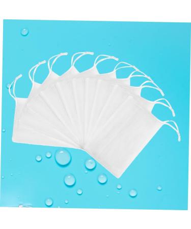 FRCOLOR 40 Pcs Facial Cleaning Soap Bags - Mesh Exfoliating Soap Pouches for Foam & Travel - White 15x9cm | Soap Saver & Drawstring Washcloth - Buy Online on GoSupps.com