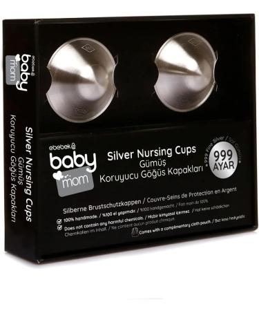 ebebek 999 Pure Sterling Silver Nursing Cups for Sore Breasts - Nickel-Free Breast Shields for Newborns & Breastfeeding Moms - Buy Online on GoSupps.com