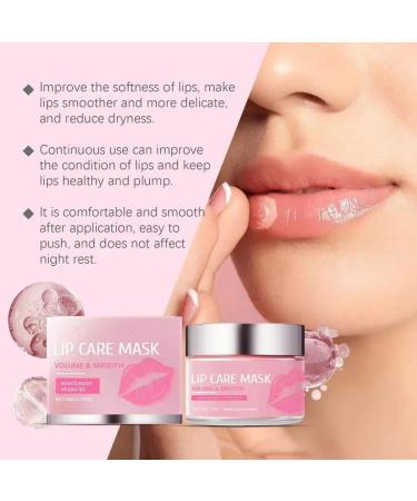 Qixfyze Overnight Lip Sleeping Mask Lip Mask Lip Collagen Lip Sleeping Mask Lip Balm with Hyaluronic Acid Reduces Lip Wrinkles Day and Night Repairing Lip Balm For Dry Cracked Dry Lips3p 3pcs - Buy Online on GoSupps.com