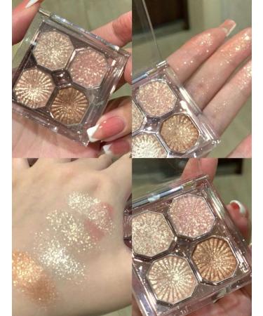 Buy Shimmer Eyeshadow Palette - 4 Long-Wearing Pigmented Shades for Women | Warm Neutrals - 0.14oz - International Shipping Available - Buy Online on GoSupps.com