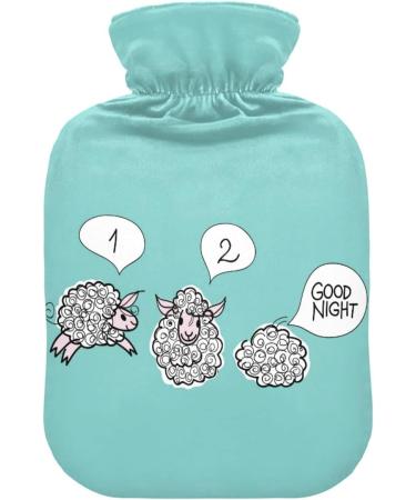 Shop Naanle Funny Sheep 2L Hot Water Bottle with Cover | Pain Relief & Heat Therapy | Bed Warmer & Hand/Foot Heating - Buy Online on GoSupps.com