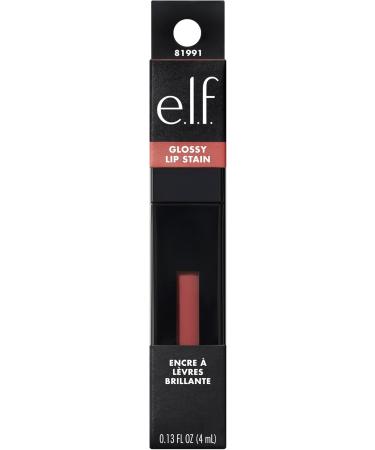 e.l.f. Glossy Lip Stain Lip Stain l ger et durable pour une touche de couleur et un effet brillant discret v g talien et sans cruaut envers les animaux rose rizzin Rizzine rose - Buy Online on GoSupps.com