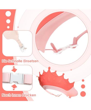 Buy Adjustable Shower Hood for Kids - Hair Washing Protection Shield for Toddlers (1-9 Years) - Pink - Buy Online on GoSupps.com