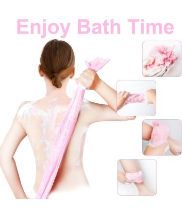 African Exfoliating Net Sponge Set - 3 Pcs | Bath Sponge Scrubbing Rag for Shower | Long Body Scrubber for Deep Cleaning - Buy Online on GoSupps.com