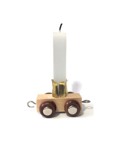 Colorful letting train |Colorful locomotive - colored wagons |Assemble the desired name |Holzzeisenbahn |Ebyreo Name of wood |Personalizable |Also as a set (wagon candle) 17 wagon candle