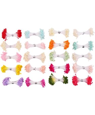 DECORA 20 Bundles 1700 Pieces 3mm Pearl Flower Stamen - Assorted Colors for Card Making Decoration - Buy Online on GoSupps.com