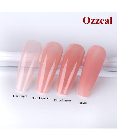 Ozzeal Jelly Gel Nail Polish 15ML Coral Jelly Nail Polish Gel Translucent Sheer Spring Summer Nail Gel Polish Soak off UV LED Light for Nail Art DIY Manicure Jelly-coral - Buy Online on GoSupps.com