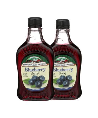 Maple Grove Farms Syrup Natural Blueberry 8.5 OZ (Pack of 2)2 8.5 Fl Oz (Pack of 2)