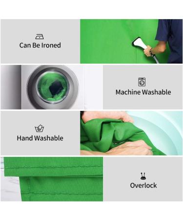 JEBUTU 5X6.5ft Green Screen Backdrop with Stand Kit | Portable T-Shape Support Stand | 5 Spring Clamps & Carrying Bag | for Zoom Video Streaming - Buy Online on GoSupps.com