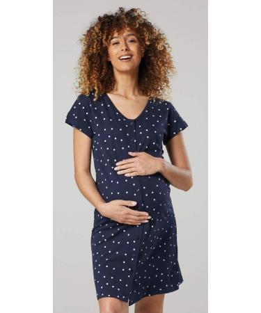 Zeta Ville Maternity Nursing Nightie Robe Set - Navy Blue - Size 8 - Buy Online on GoSupps.com