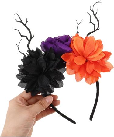 Holibanna Deer Antler Flower Headband Halloween Antler Flower Branches Crown Prop Deer Horns Headpieces for Halloween Christmas Cosplay Party Costume Accessories - Buy Online on GoSupps.com